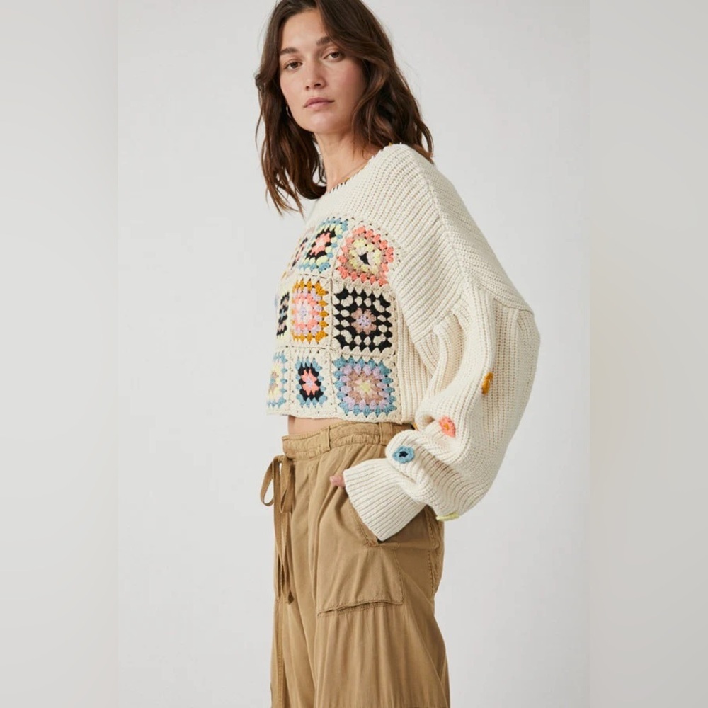 Free people Dahlia Crochet Pullover - Picture 5 of 10